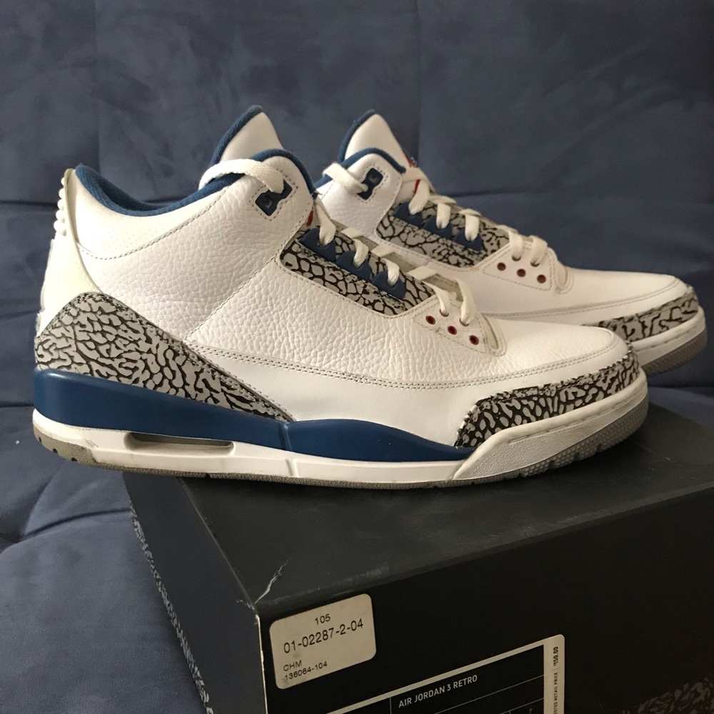 Air Jordan 3 Retro White/True Blue